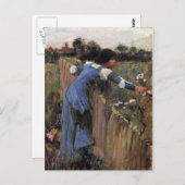 Blume Picker Postkarte (Vorne/Hinten)