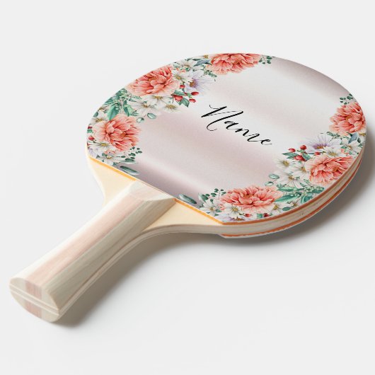 Blume Ping Pong Paddle Tischtennis Schläger (Vorderseite)