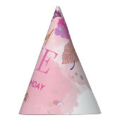 Blume pink 1. Geburtstag Partyhütchen (Rechts)
