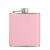 Blume pink, blassroter Hexencode ffc0cb Flachmann (Vorderseite)