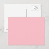 Blume pink, blassroter Hexencode ffc0cb Postkarte (Vorne/Hinten)