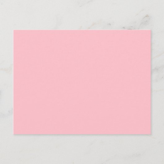 Blume pink, blassroter Hexencode ffc0cb Postkarte (Vorderseite)