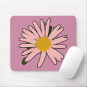 Blume Pink Blühte Mousepad (Mit Mouse)