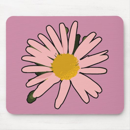Blume Pink Blühte Mousepad (Vorne)