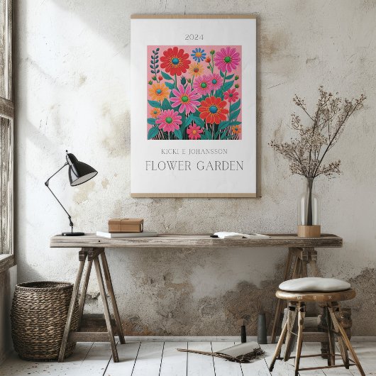 Blume Pink Garden Poster