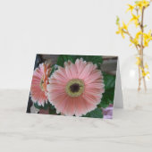 Blume PINK Karte (Gelbe Blume)