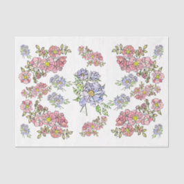 Blume Pink & Lavendel+ Dekoupage Tissue Paper Seidenpapier
