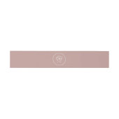Blume Pink Wedding Einladungsbanderole (Flach)