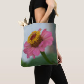 Blume Pink Zinnia Tasche (Von Nahem)