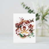 Blume Pirate Postkarte (Stehend Vorderseite)