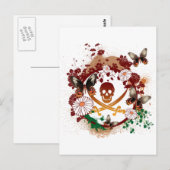 Blume Pirate Postkarte (Vorne/Hinten)
