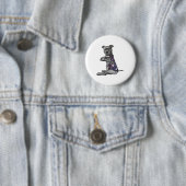 Blume Pitbull - I Liebe Mama Hippie Dog Pitbull Button (Beispiel)