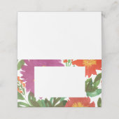 Blume Platzkarte (Außenseite Aufgefaltet)