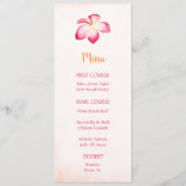 Blume Plumeria Locarno Menükarte (Vorderseite)