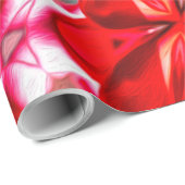 Blume Plumeria Pattern Geschenkpapier (Rolleneckpunkt)