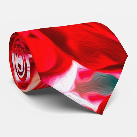 Blume Plumeria Pattern Krawatte (Gerollt)