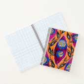 Blume Pochoir Muster in Jugendstil-Notebook Notizblock (Innenseite)