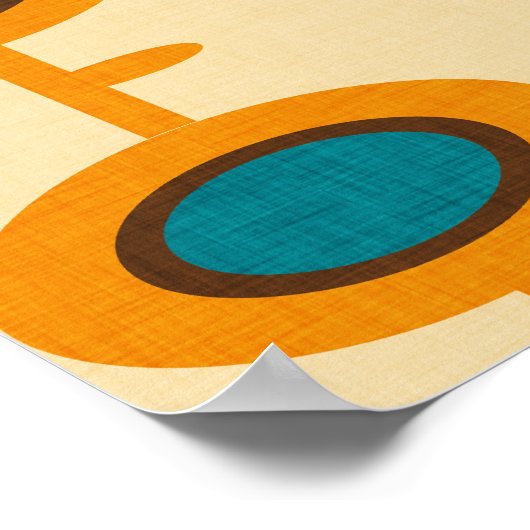 Blume Pod Yellow Poster (Ecke)