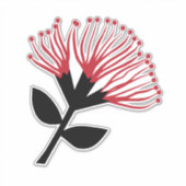 Blume Pohutukawa, Neuseeland Aufkleber (Vorderseite)