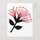 Blume Pohutukawa, Neuseeland Postkarte (Vorderseite)