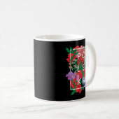 Blume Polens Word Art - Polska Polnischer Pride P Kaffeetasse (VorderseiteRechts)