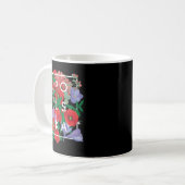 Blume Polens Word Art - Polska Polnischer Pride P Kaffeetasse (Vorderseite Links)