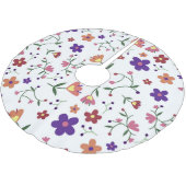 Blume Polyester Weihnachtsbaumdecke (Schrägansicht)