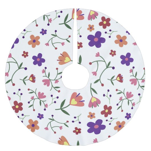 Blume Polyester Weihnachtsbaumdecke (Vorderseite)