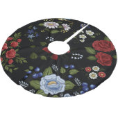 Blume Polyester Weihnachtsbaumdecke (Schrägansicht)