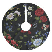 Blume Polyester Weihnachtsbaumdecke (Vorderseite)