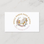 Blume Pony Visitenkarte (Vorderseite)