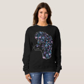 Blume Poodle Sweatshirt (Vorne ganz)