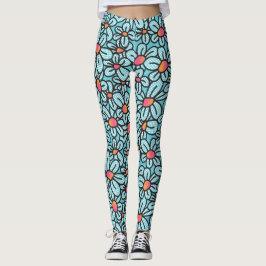Blume Pop (Aqua) Leggings