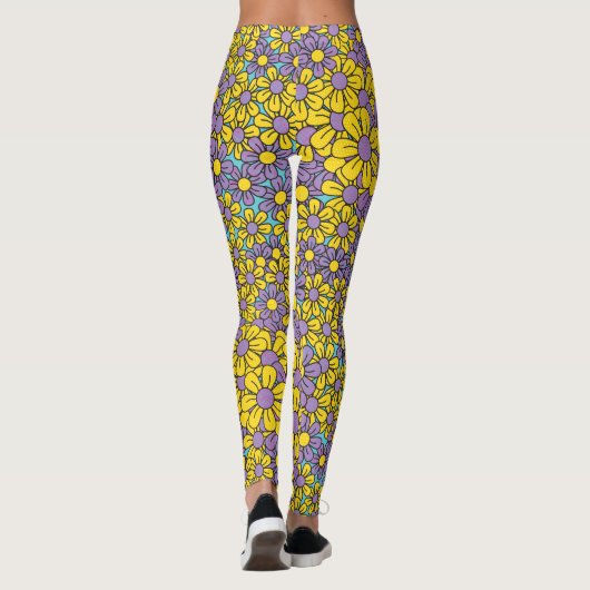 Blume Pop Leggings (Rückseite)