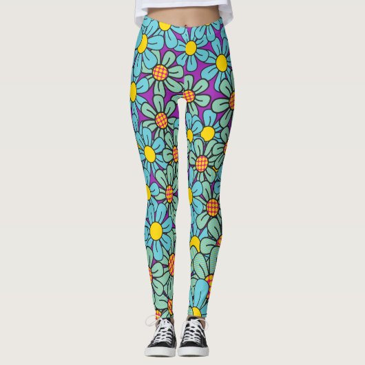 Blume Pop Leggings (Vorderseite)