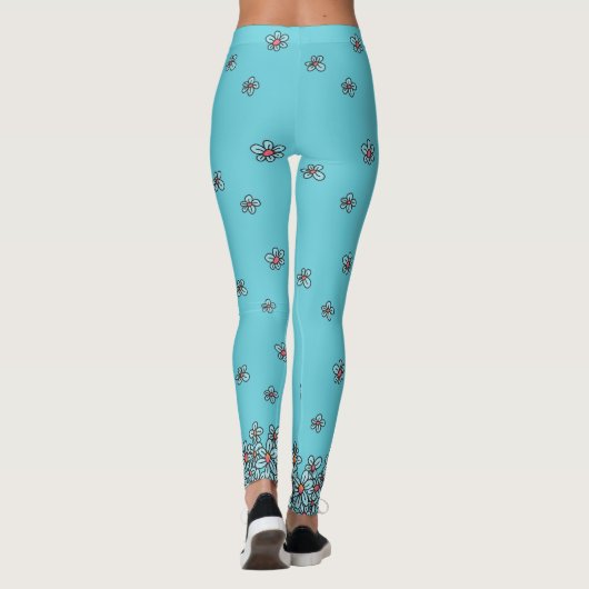 Blume Pop Leggings (Rückseite)