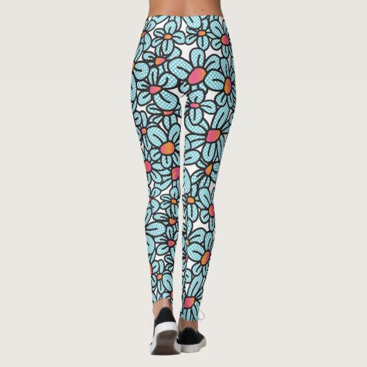 Blume Pop Leggings (Rückseite)