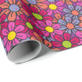 Blume Pop! Nummer 3 Geschenkpapier (Rolleneckpunkt)