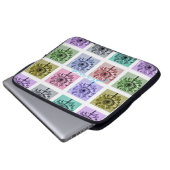 Blume Pop Personalisiert Laptopschutzhülle (Vorne Knopf)