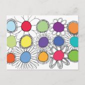 Blume Pop Postkarte (Vorderseite)