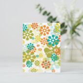 Blume Pop Postkarten (Stehend Vorderseite)