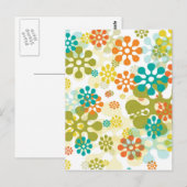 Blume Pop Postkarten (Vorne/Hinten)