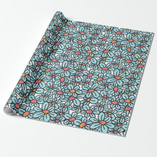 Blume Pop Wrapping Paper Geschenkpapier