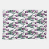 Blume Poppa Lila Garden Geschirrtuch (Horizontal)