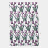 Blume Poppa Lila Garden Geschirrtuch (Vertikal)