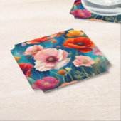 Blume Poppy, mehrfarbig, Garden-47567 Untersetzer (angewinkelt)