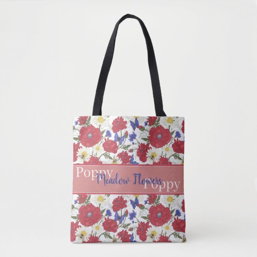 Blume Poppy Tasche (Vorderseite)