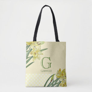 Blume Portrait Monogramm Tasche