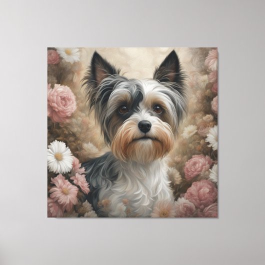Blume Portraits von Hunden 13 Leinwanddruck (Vorderseite)