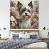 Blume Portraits von Hunden 13 Leinwanddruck (Insitu (Schlafzimmer))